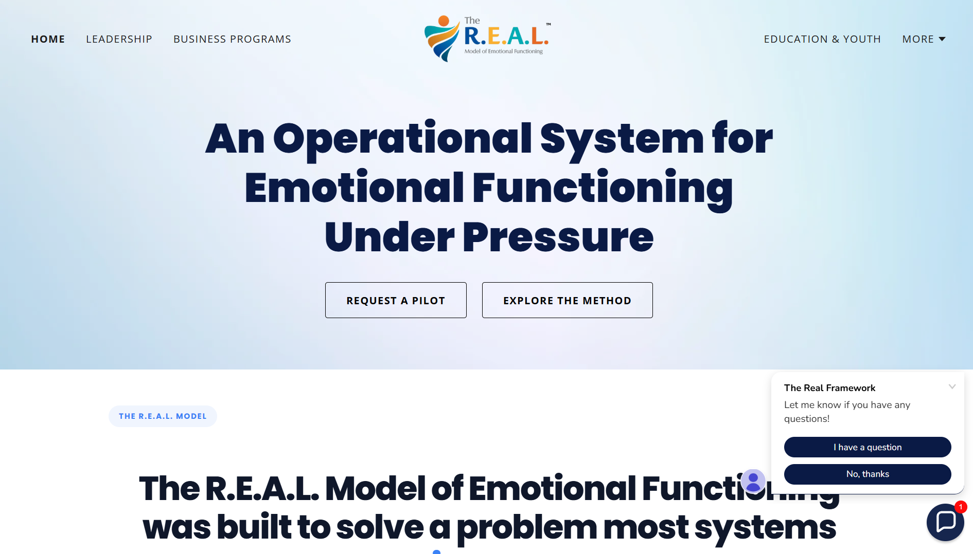 The R.E.A.L. Model — homepage