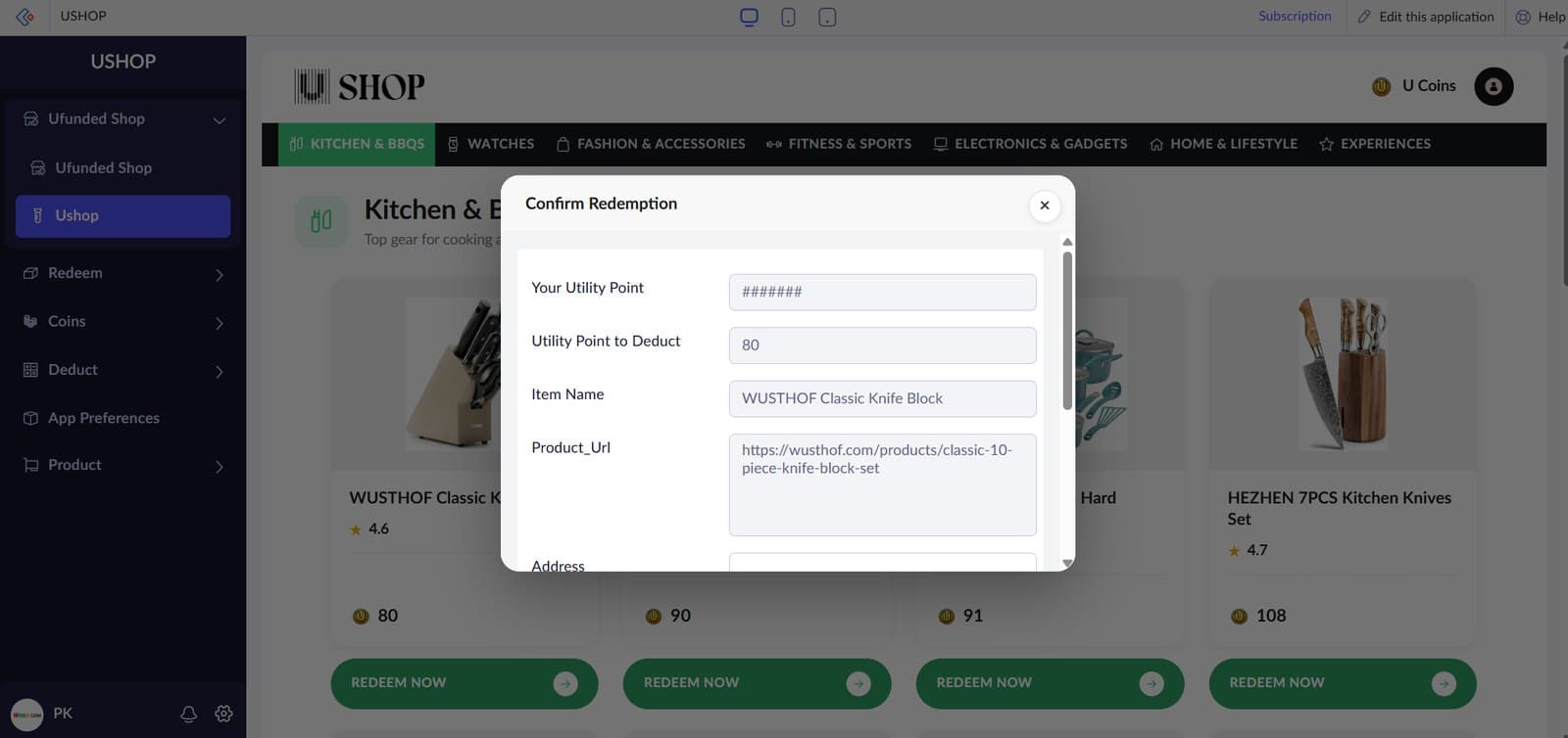 UHub — Personalized CRM Dashboard — detail view